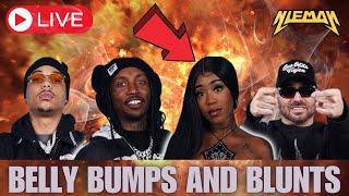 BELLY BUMPS AND BLUNTS | Live Reactions w/ Gvnglvnd Niem