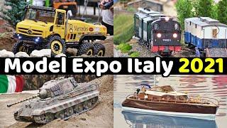 Model Expo Italy 2021 - Verona - Highlights - Boats, Trucks, RC drift, Trains, Lego, Diorama & more!