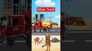 Where is the wheel of the cement mixer truck? #truck #mixertruck