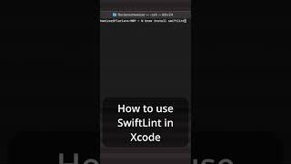 SwiftLint in Xcode #shorts #swiftui #learnswiftui #xcode #appledeveloper