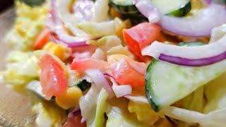 Vegetable Salad With Mayo Dressing