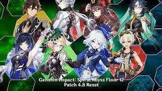 Genshin Impact: Spiral Abyss Floor 12 - Patch 4.8 Reset