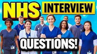 TOP 10 NHS INTERVIEW QUESTIONS & ANSWERS! (How to PREPARE for an NHS JOB INTERVIEW!)