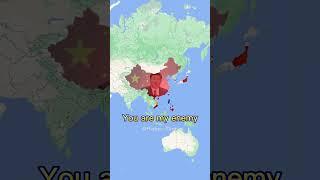 Countries and their enemies (modern version) #shorts #history #country