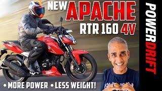 New TVS Apache RTR 160 4V | First Ride Review | PowerDrift