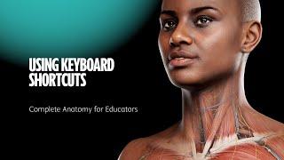 Complete Anatomy for Educators - 08 Using keyboard shortcuts