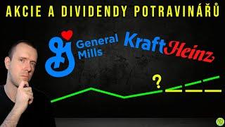 Investice a akcie podniků Kraft Heinz a General Mills v roce 2024. Dividendy z potravin.