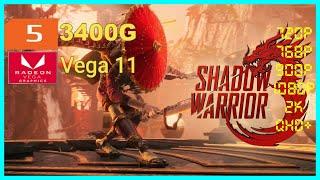 Shadow Warrior 3 | Ryzen 5 3400G Vega 11 2x8 (2666MHz) 16GB RAM