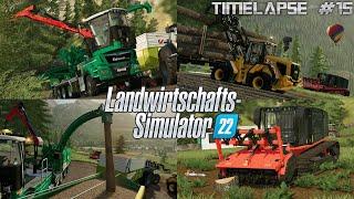 ENERGIEHOLZ HACKEN mit JENZ COBRA und 1322PS! LEHNER HACKGUT im EINSATZ?| [LS22] - Timelapse #15