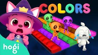 Learn Colors with Spooky Skeleton Pop It｜Halloween Colors ｜Hogi Halloween