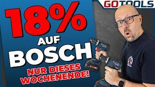 BOSCH ProWeekend: 18% off 20 top deals for 3 days only!