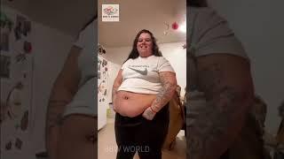 The Magic of Stomach Wobbles: SSBBW Mesmerizes With Captivating Moves That Make You Dazzle #shorts