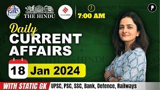 18 January Current Affairs 2024 | Daily Current Affairs | Current Affairs Today