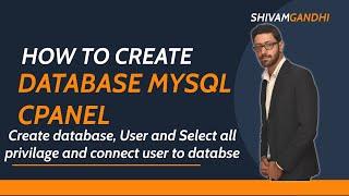 how to create database in Cpanel Godaddy  -  Create user, database, all privilege