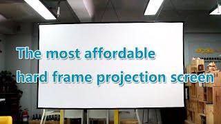 The most economical and practical portable folding hard frame projection screen