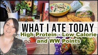 **NEW** What I Ate Today  Easy High Protein Meals  WW & Calorie Deficit