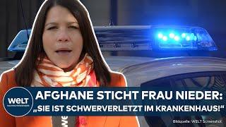 MESSERANGRIFF: Afghane sticht Frau in Frankfurt nieder - Festnahme wegen Mordverdacht, Motiv unklar!