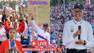 LIVE: MUHANGA | UMUKANDIDA WA FPR INKOTANYI, PAUL KAGAME, ARI KWIYAMAMAZA KU MWANYA WA PEREZIDA