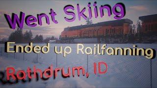 Railfanning Rathdrum after a skiing trip (4k, winter)