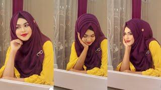 Jorjet/ Chiffon Hijab Tutorial with Layers & Chest Covered | Hijab Style 2024|Chiffon Hijab Tutorial
