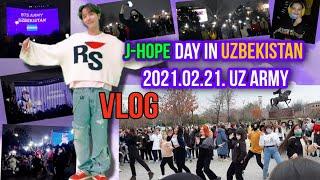 VLOG. J-Hope Day in Uzbekistan (Tashkent) 2021.02.21.  Uz Army