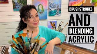 How To: BRUSHSTROKES & BLENDING - ACRYLIC 