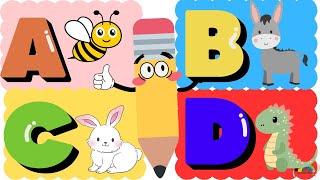 ABECEDARIO PARA NIÑOS-CANCION INFANTIL-ABC CON ANIMALES-ANIMALES CON LAS LETRAS DEL ABECEDARIO