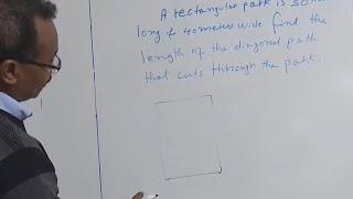 Solving problems using the Pythagorean theorem.