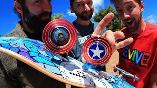 CAPTAIN AMERICA FIDGET SPINNER WHEELS!