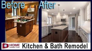 Kitchen & Bathroom Remodel - Before & After | White Kitchen Design and Updated Master Bath