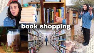 book shopping & haul  *little library, thrifting, getting a library card!*