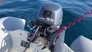 Yamaha 9.9HP outboard cruising