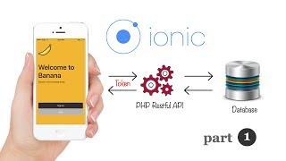 Ionic 3 Angular 4 PHP Token Based Restful API User Authentication Login and Signup.