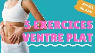 5 exercices pour le ventre plat après 50 ans Jour 1