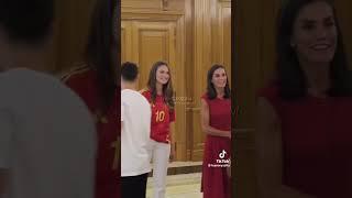 Leonor and Sofia meets with Pablo Gavi  #princessleonor #infanta_sofía #pablogavi