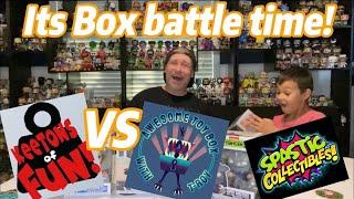 Spastic Funko Pop Mystery Box Battle! KeeTons Of Fun VS Awesome ToyBox with T-Roy! #funko #boxbattle