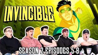 SEASON 2 PART 2 WAS INSANE...Invincible 2x5-8 | Reaction/Review