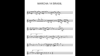 PARTITURA MARCHA 14 BRASIL