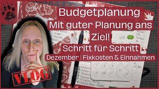 SPAREN Dezember Budget planen Ich schaff DAS! ECHTE Einnahmen & Ausgaben #budgetplanung #vlog #geld