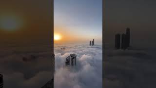 Dubai - City Above the Clouds ️ #dubai #clouds #sky #views #shorts #viral #status #trending