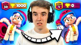 BAJO UN BRAWLER de 1000 COPAS a 0 COPAS en ESTE VIDEO de BRAWL STARS