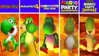 Evolution of Yoshi Falling in Lava, losing Mario Party Games (1998-2024)