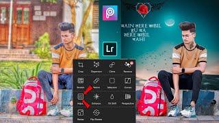 How To Edit Photo Background Night Moon And Tattoo PicsArt Lightroom Tutorial - S B Sky Editing Zone