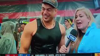 New York Yankees up-close - Giancarlo Stanton interviewed, October 19, 2024