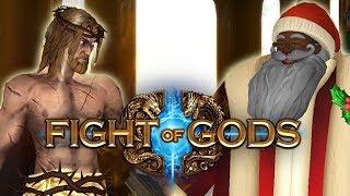 Jesus VS Black Santa - Fight of Gods Gameplay (MrWoodenSheep Let's Play)