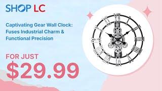 Silver Gear Wall Clock (16.92"x16.92"x1.97")