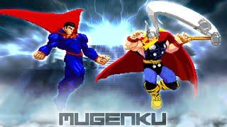 Superman vs Thor. DC vs Marvel vs Street Fighter MUGEN Multiverse