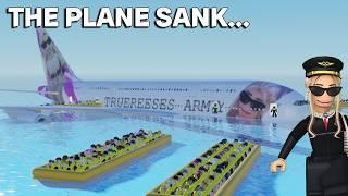 THE PLANE SANK In Cabin Crew Simulator | roblox