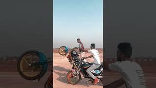 Raja bhai proper wheelie with Mohit bhai……￼ #vsfstunt #shorts #trending #viral #wheelie #raipur