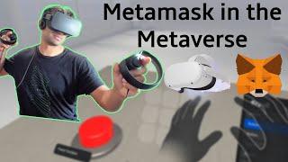 Connecting an Oculus Quest Unity Game to Metamask with FusedVR APIs